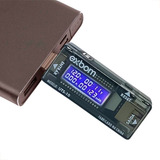 Testador De Porta Usb Medidor De Amperagem Voltagem Portátil