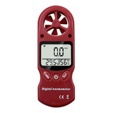 Testador De Temperatura Anemômetro De Velocidade Vermelho