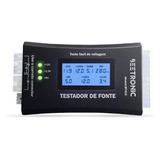 Testador Fonte Digital Lcd Alimentação Atx 20 24 Pinos Sata