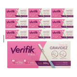 Teste De Gravidez Verifik Tira Kit 10 Uni Resultado Em 1min