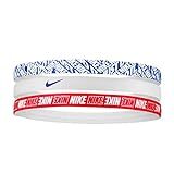 Testeira Nike Headbands 3 PK Printed Royal Branco Vermelho
