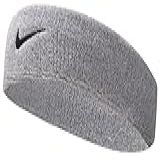 Testeira Swoosh Headband Adulto Nike Grey Heather Black
