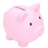 TEUOPIOE Cofrinho Fofo Para Banco De Dinheiro Banco Para Meninos E Meninas Meu Primeiro Cofrinho Inquebrável Rosa 
