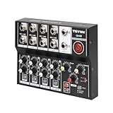 TEYUN Placas De Som Equipamentos Mixer 8 Vias Microfone Áudio Dj Efeito Profissional