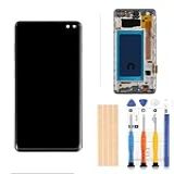 TFT Original Amoled LCD Para Samsung Galaxy S10- Plus G975 Tela Digitalizadora Touch Assembly Display LCD De Substituição G975F-DS G975U G975U G975W 6-4 Polegadas Da Qvouaw -prata Com Moldura-