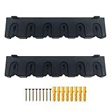 Tgpiao Suportes Horizontais Para Vara De Pesca Montados Na Parede Suportes Para Vara De Pesca Suporte De Vara De Pesca Armazene 6 Varas Ou Combos Em 31 Cm Para Garagem E Barco 1 Par Preto