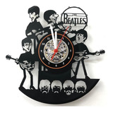 The Beatles Relógio Disco D Vinil Banda Caricatura