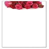 The Image Shop Papel Timbrado De Buquê De Rosas   100 Folhas Pacote   1 Pacote