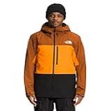 The North Face Jaqueta De Esqui Masculina Com Isolamento Sickline Couro Marrom Laranja Cone Preto TNF GG