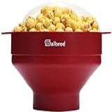 The Original Salbree Pipoqueira De Microondas Máquina De Pipoca De Silicone Tigela Dobrável Para Micro Ondas Popper De Ar Quente Sem Necessidade De óleo A Maioria Das Cores Disponíveis Vermelho Rubi 