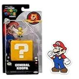 The Super Mario Bros. Movie 1.25 Inch Mini Figure With Question Block With Sticker Combo Pack (general Koopa)