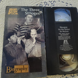 The Three Stooges Biography Fita Vídeo Vhs Orig Importada
