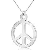 The Woo S Colar Com Pingente Hippie Estilo Hippie Com Símbolo Da Paz Símbolo Do Amor E Paz Estilo Hippie 1960 E 1970 Acessórios De Festa Acessórios Para Mulheres E Homens Liga De Zinco Sem Pedras Preciosas 