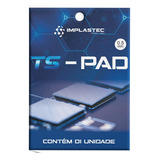 Thermal Pad Alto Desempenho 12,8w/mk 10x10cmx0,5mm Implastec Cor Azul