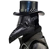 ThinkTop Máscara De Médico Da Peste- Nariz Longo- Bico De Pássaro- Rebite- Steampunk- Para Cosplay- Festa à Fantasia- Halloween- Cosplay
