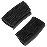 Thinp 2 Peças De Silicone Para Pegador De Panela De Silicone Resistente Ao Calor Capa De Alça De Ferro Fundido De Silicone Antiderrapante Capa De Silicone Antiderrapante Para Panelas De Cozinha