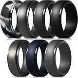 Thunderfit Anel De Silicone Masculino Aliança De Casamento De Borracha Step Edge 10 Mm De Largura 2 5 Mm De Espessura 12 5 13 22 33mm Silicone Platina Prata Borracha
