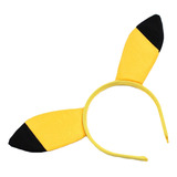 Tiara Arco Fantasia Pokémon Pikachu Halloween Carnaval Cor Amarelo