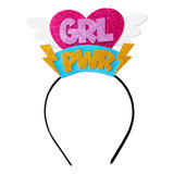 Tiara Carnaval Girl Power Glitter Adereço Fantasia 01 Unid