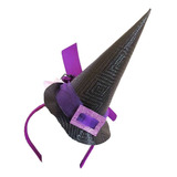 Tiara Chapéu De Bruxa Grande Para Fantasia Bruxa Halloween