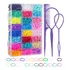 Tiara Com Corda De Cabelo Trançado Candy Color, Infantil