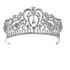 Tiara Coroa Cabelo Noiva Miss Strass Luxo Alta Debutante 