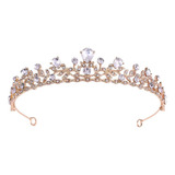Tiara Coroa Noiva Debutante Com Strass Casamento Miss Coroa