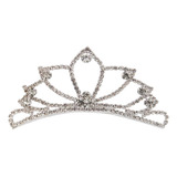 Tiara Coroa Pente De Strass Festa Noiva Princesa Debutantes