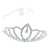 Tiara Coroa Prateada Daminha