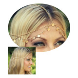 Tiara Corrente Dourada Headband Danca Ventre