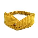 Tiara De Malha De Algodão Com Nó Cruzado Para Mulheres Tiara Acessórios De Cabelo Para Meninas Acessórios De Cabelo Elástico Faixa De Cabelo Acessórios De Cabelo 05 Tamanho único