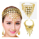 Tiara Moedas Douradas Danca
