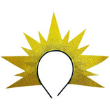 Tiara Sol Dourado Fantasia