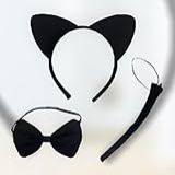Tiara Temática Kit Fantasia 3 Peças   Transforme Seu Carnaval Com Elegância E Estilo   Gatinho 