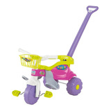 Tico Tico Festa Rosa Motoca Infantil Com Cestinha Magic Toys