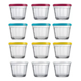 Tigela Americano C Tampa 350ml Kit 12 Unidades