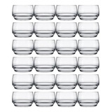 Tigela Bowl Vidro Jogo De Tigelas Lights Sobremesa Salada De Frutas Sorvete Doces 310 Ml Kit 24 Unidades