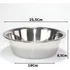 Tigela Comedouro Inox 2 5l Chalesco Cor Alumínio Inox