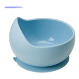 Tigela De Silicone Infantil Com Ventosa Para Bebê Buba Azul