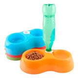 Tigela Dupla Água E Ração Comedouro Duplo Pet Garrafa