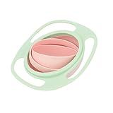 Tigela Giratória Para Bebês - Potinho De Plástico Para Crianças - Pote Que Não Derruba O Alimento - Pote-Prato Infantil