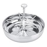 Tigela Para Alimentação De Leitões Cocho De Alimentação Para Leitões Recipiente De Alimentação De Porcos De Aço Inoxidável Com Haste De Ranhura De Metal Para Suprimentos De Gado De Fazenda Grande 