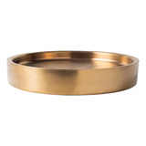 Tigela Refrigeradora Servidor Redondo Festa Para 28cm Ouro