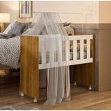 Tigus Baby Ariel 80x94cm Branco E Ypê Mini Berço Acompanha Colchao E Suporte Mosqueteiro Lv Móveis