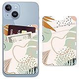 TIHYWR Carteira Para Celular Porta Cartões De Couro Adesivo Na Parte De Trás Do Telefone E Na Parte Traseira Do Suporte De Cartão De Crédito Adequado Para Telefones IPhone E Android Folha De Bordo De Camuflagem