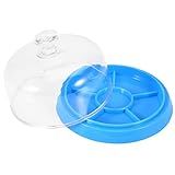 Tiiyee Capa Protetora Contra Poeira De Plástico Com 6 Compartimentos Bandeja Antipoeira Suporte De Caixa De Armazenamento De Acessórios Para Relojoeiros Kit De Peças De Reposição Recipiente De