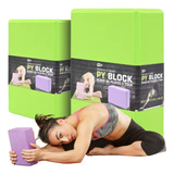 Tijolo Bloco De Yoga Em Eva Pilates Kit C 2 Peças