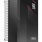 Tilibra - Agenda Executiva Espiral Diária 12-9 X 18-7 Cm Spot 2025 - Preto E Vermelho - Tamanho Pequeno M5