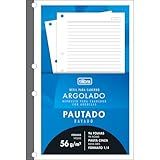 Tilibra 151921 Tiliflex Refil Para Caderno Argolado 1 4 Académie 96 Folhas A5 Azul 14x21cm