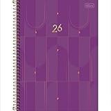 Tilibra-Agenda 2026 Diária Espiral 20 X 27-5 Cm Spot- ROXA